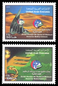 United Arab Emirates 2002 Scott #715-716 Mint Never Hinged