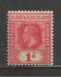 Gilbert & Ellice Isl.   #15  MH  (1912)  c.v. $2.50