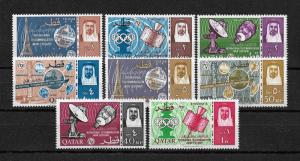 Qatar Scott # 61-69 set VF-OG LH scv $37 ! nice colors ! see pic !