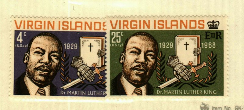British  Virgin Islands #192-3 Martin Luther King issue MH