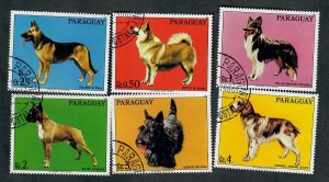 Paraguay 2181a-e Dogs used singles - short set