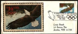 #2542 - $14.00 Express Mail Eagle FDC - Unknown Cachet