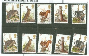 Great Britain #816-820 Mint (NH) Single (Complete Set)