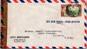 Jamaica 1940s - Airmail / Censor Cover - Kingston - F65319