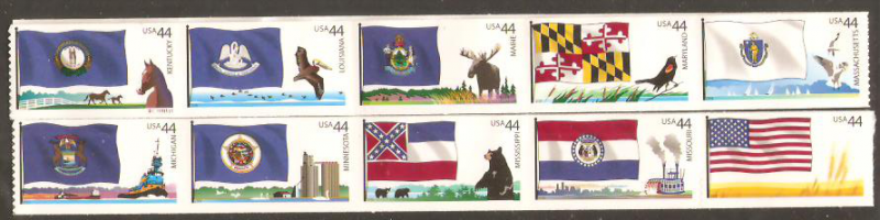 #4293-4302 Flags of our Nation set 3 Mint NH