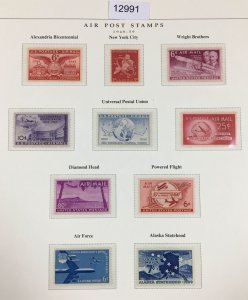 MOMEN: US STAMPS  1948-1959 MINT OG NH COLLECTION LOT #12991