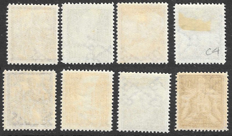 Vatican  1938 Scott C1 - C8 Airmail Stamps MNH-1