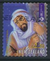 New Zealand  Used  Air Mail $2.20 self adhesive   Christmas 2016