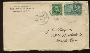 Guam Scott 1 Stamp & US Scott 232 on Nice 1901 Mixed Use Cover to CANADA