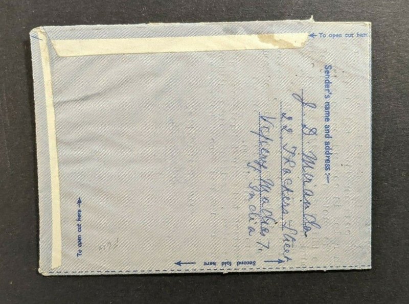 1955 Madras India Airmail Cover to New York City USA