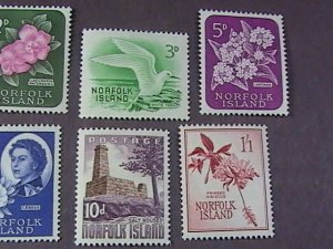 NORFOLK ISLAND # 29-41-MINT/HINGED--COMPLETE SET----QEII----1960-62