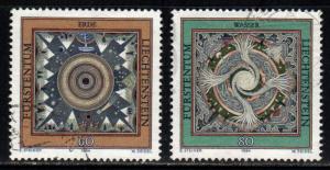 Liechtenstein # 1036-37 ~ Short Set 2/3 ~ Used, HMR ~ cv 2.15