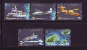 Guernsey Sc 536-40 1994 25 Years Post Office stamp set mint NH