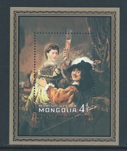 Mongolia #1201 NH Rembrandt Birth Anniv. SS