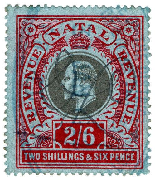 (I.B) Natal Revenue : Duty Stamp 2/6d