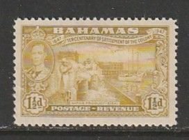 1948 Bahamas - Sc 134 - MH VF - 1 single - Sisal