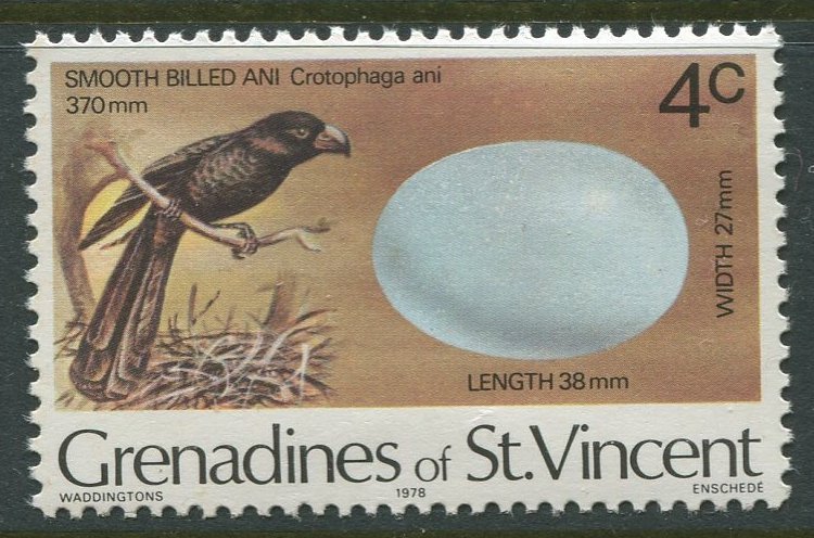 STAMP STATION PERTH Grenadines #136 Birds & Eggs Pictorial Definitive MNH 1978