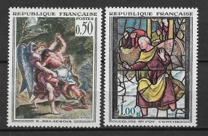 1963 France 1054-5 complete Art set of 2 MNH