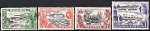 Nigeria SC#88-91 2'6 s - 1 £ Country Motifs (1953) MNH/Tone