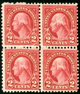 MALACK 634 Pre-Printing paper fold on two stamps,  B..MORE.. b1445