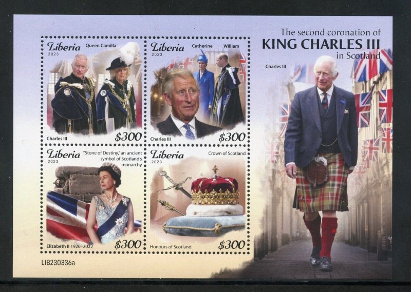 LIBERIA 2023 THE 2nd CORONATION OF KING CHARLES III SHEET MINT NH