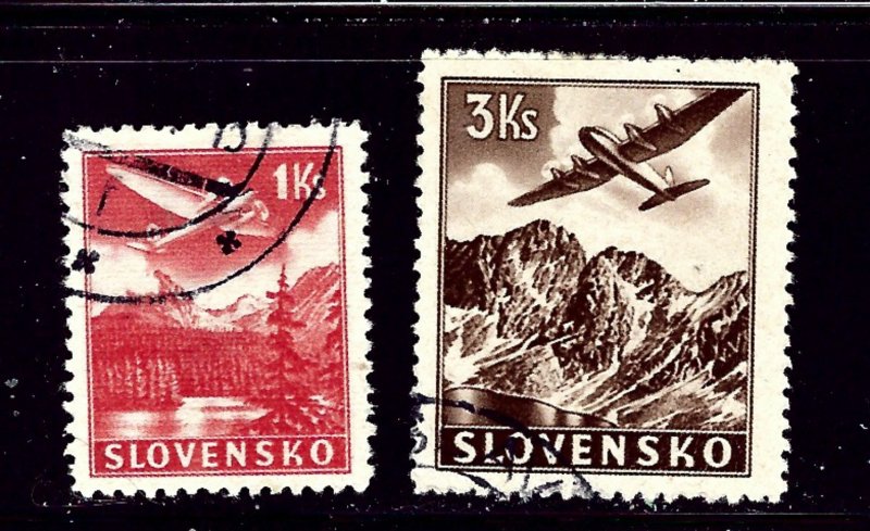 Slovakia C3 and C5 Used 1939 issues