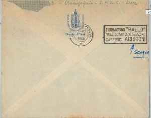 75701 - ITALY  - Postal History - Advertising Postmark 1950 Birds GASTRONOMY