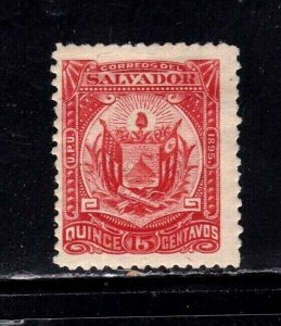 El Salvador stamp #123, MH OG, some paper on back,  CV $22.00