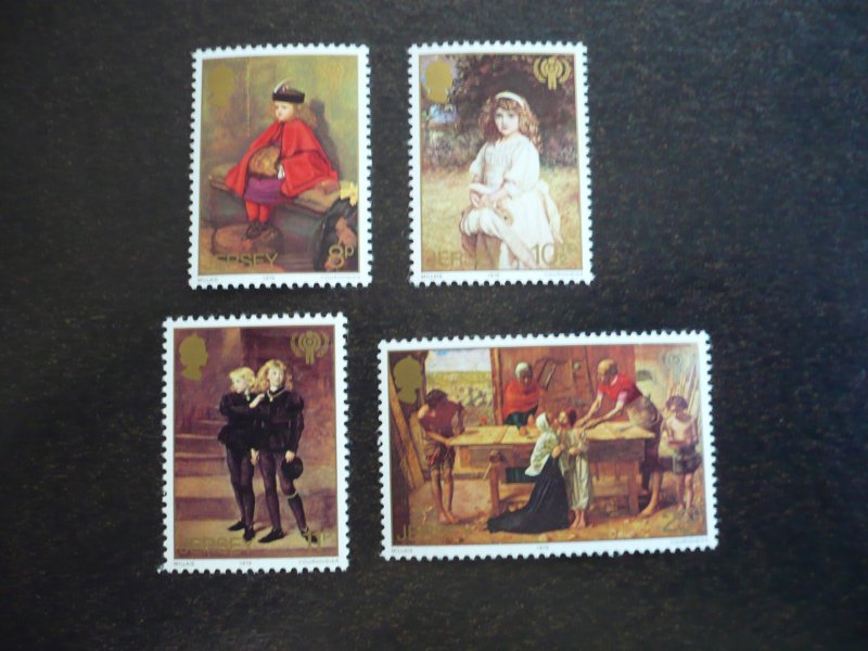 Stamps - Jersey - Scott# 213-216 - Mint Never Hinged Set of 4 Stamps