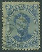 Hawaii SC#32 King Kamehameha V 5c Used