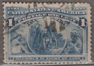 U.S. Scott #230 1893 Used Columbian Exposition Issue