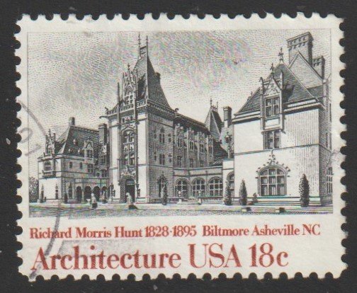 SC# 1929 - (18c) - Amer Architecture, Biltmore House, Asheville NC, used