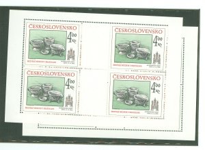 Czechoslovakia & Czech Republic #2570-2571 Mint (NH) Souvenir Sheet