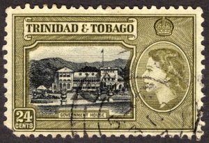 1953, Trinidad and Tobago 24c, Used, Sc 80