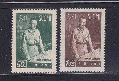 Finland 227-228 MHR Field Marshal Mannerheim