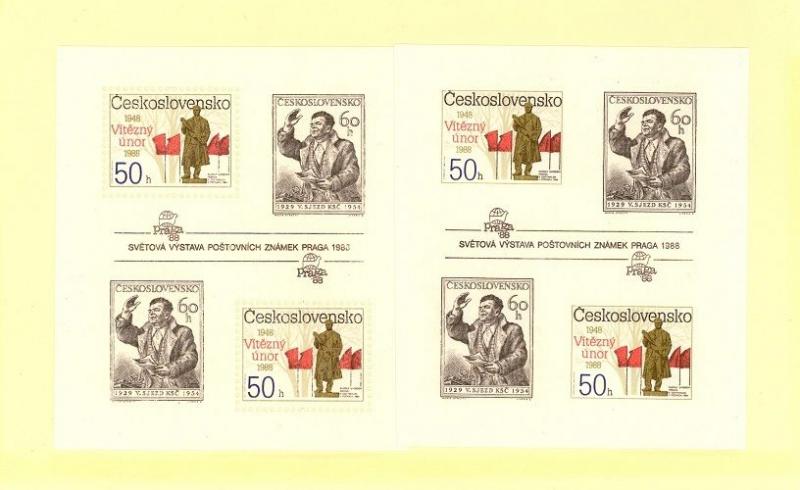 Czechoslovakia Scott 2690a,2690b NH    [ID#425761]