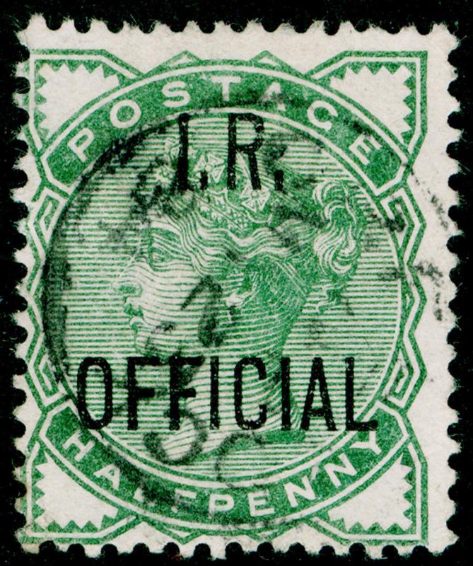 SgO1, ½d deep green, FINE used. Cat £50.