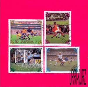 KOREA DPR 1985 Sport Football Soccer World Cup Finals 1970-1986 4v Sc2477-2480