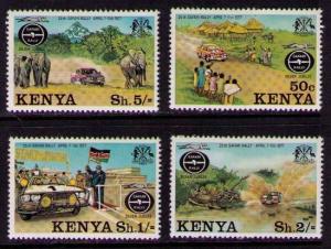 KENYA Sc# 76 - 79 MNH FVF Set4 Safari Rally Finish Line 