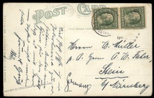 China 1910 US Post Office SHANGHAI 1c Franklin Stein Germany Hawaii Girl 90528