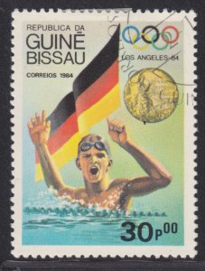 Guinea-Bissau 616 Flag, Medal & Olympic Winner 1984