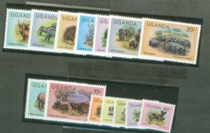 Uganda #279-92  Single (Complete Set)