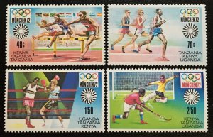1972 Kenya,Uganda,Tanzania 238-241 1972 Olympic Games in Munich