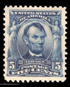 MOMEN: US STAMPS #304 MINT OG H XF LOT #78138*