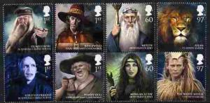 Great Britain 2011 Magical Realms perf set of 8 unmounted...