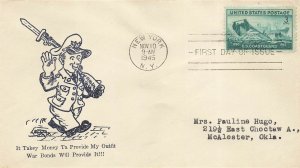 936 3c U.S. COAST GUARD - Harrington WWII Patriotic cachet #3901