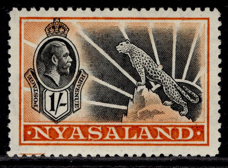 NYASALAND PROTECTORATE GV SG122, 1s black & orange, M MINT. Cat £23.