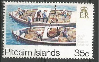 PITCAIRN ISLANDS, 1980, MNH 35c, Transport Scott 192a