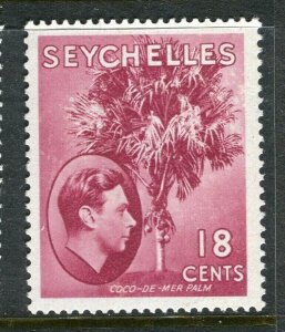 SEYCHELLES; 1938 early GVI pictorial issue Mint hinged 18c. value