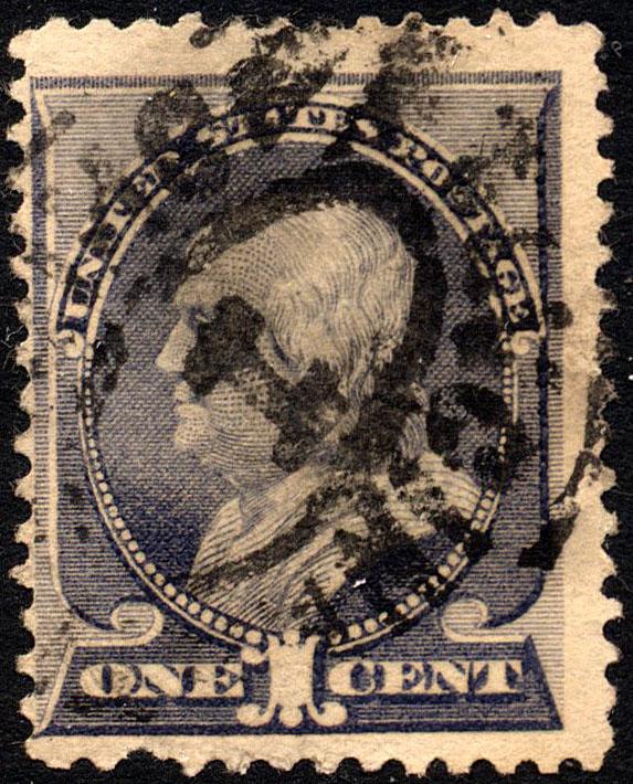 SC#212 1¢ Benjamin Franklin (1887) Used 